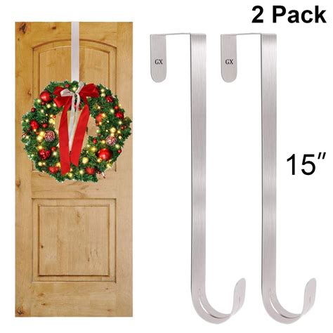 christmas house metal wreath hanger|walmart wreath door hanger.